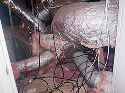 Poor quality heater and air conditioner ductwork, Corona, Norco, Anaheim, Yorba Linda, Irvine, Mission Viejo, Whittier duct testing