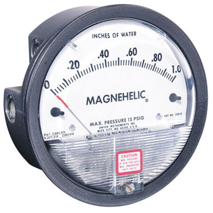 Measure air ducting airflow in an air condiitoning system by taking static preasure readings