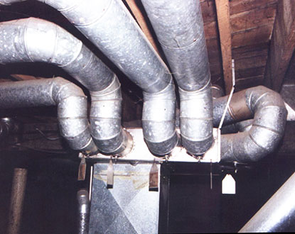 Metal air ducts have the potential for lots of air leakage